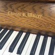1992 Charles R Walter console piano in oak - Upright - Console Pianos